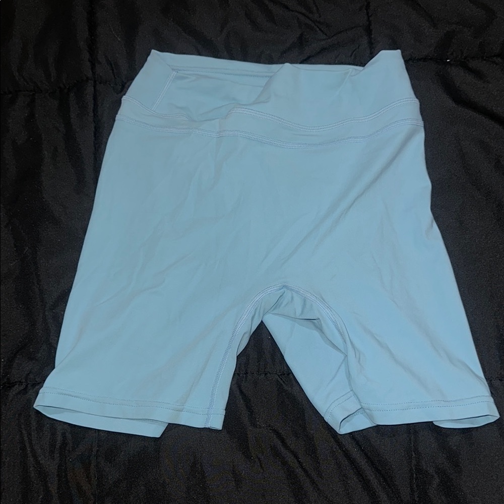 Women's Light Blue Athletic Shorts